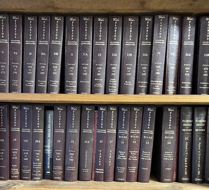 5 Decorative Law books; Wests Florida Statutes Annotations