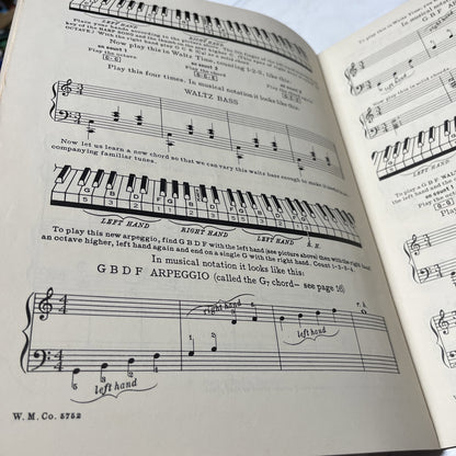 THE ADULT EXPLORER AT THE PIANO STAPLE BOUND – 1937 SHEET MUSIC