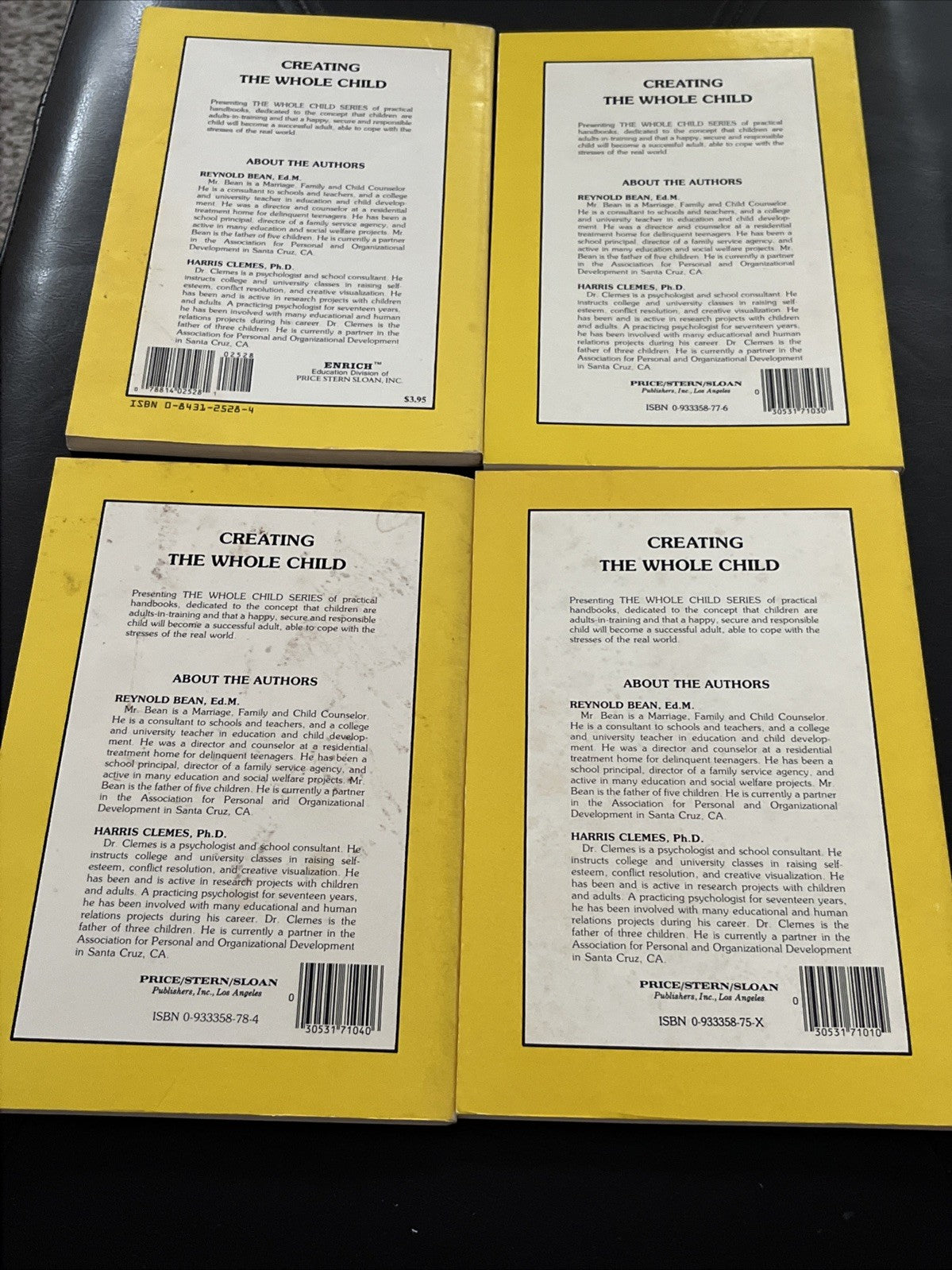 4 Books Lot Whole Child Series Self-Esteem Responsibility Discipline Climes 1980
