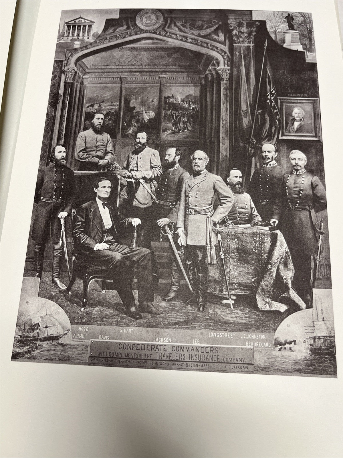 1961 TRAVELERS INSURANCE CO UNION & CONFEDERATE COMMANDERS OF CIVIL WAR - 19th C