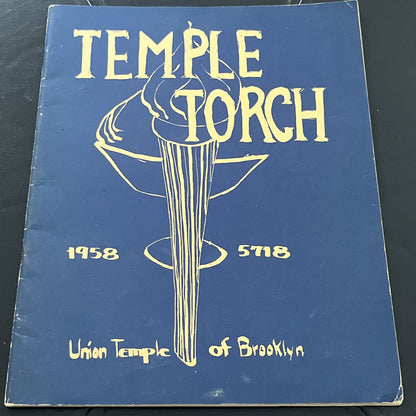 Temple Torch 5718 Union Temple Of Brooklyn Vol. IV, Number 1 ; June (1958)