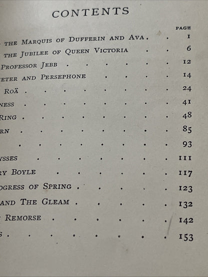 Demeter and Other Poems - Alfred Lord TENNYSON (1892) Acceptable Condition
