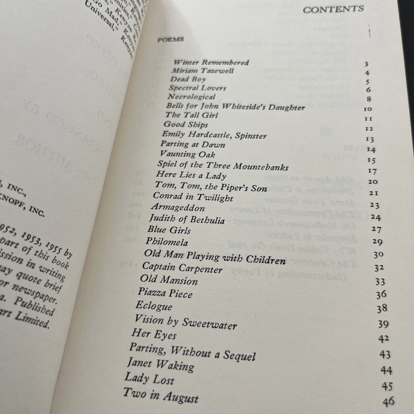 Poems and Essays by John Crowe Ransom ( 1955)