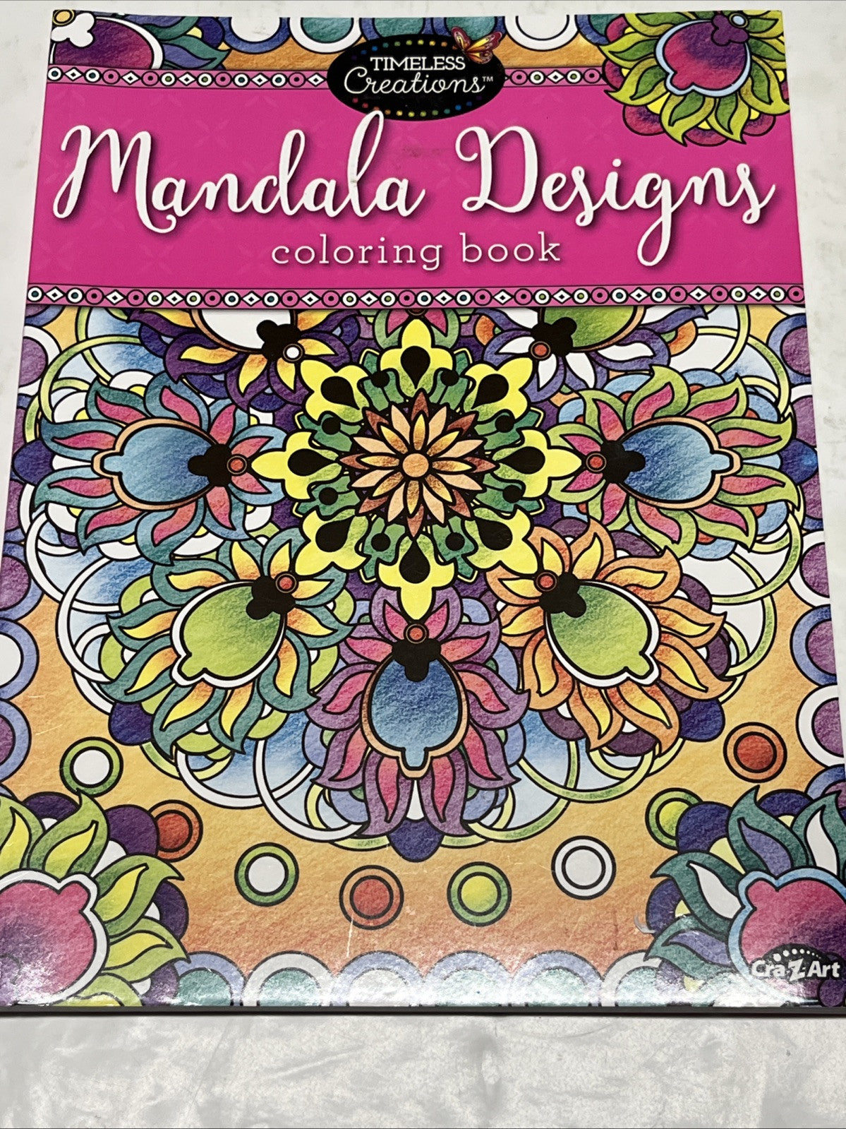 Adult Coloring Book for Stress Relief, Mandala Designs, 64 Design Pages