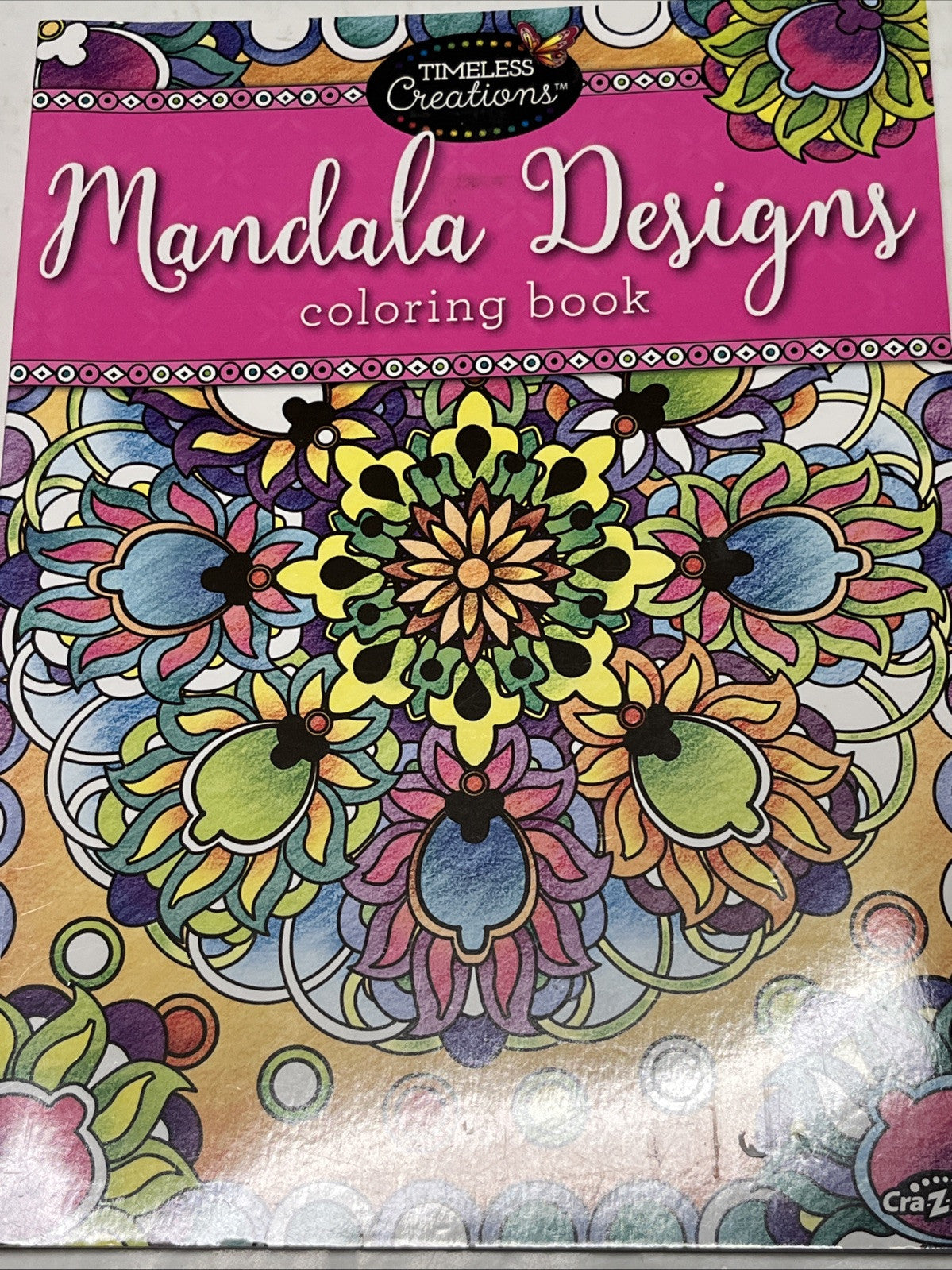 Adult Coloring Book for Stress Relief, Mandala Designs, 64 Design Pages