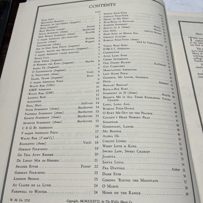 THE ADULT EXPLORER AT THE PIANO STAPLE BOUND – 1937 SHEET MUSIC