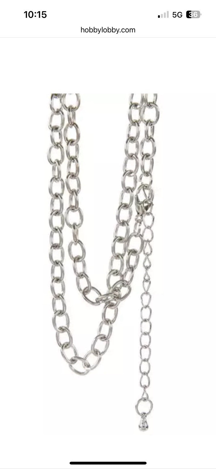Large Link Chain Necklace - 30"