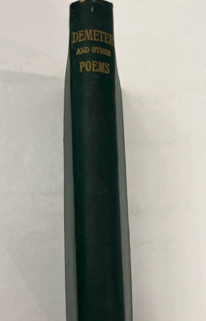 Demeter and Other Poems - Alfred Lord TENNYSON (1892) Acceptable Condition