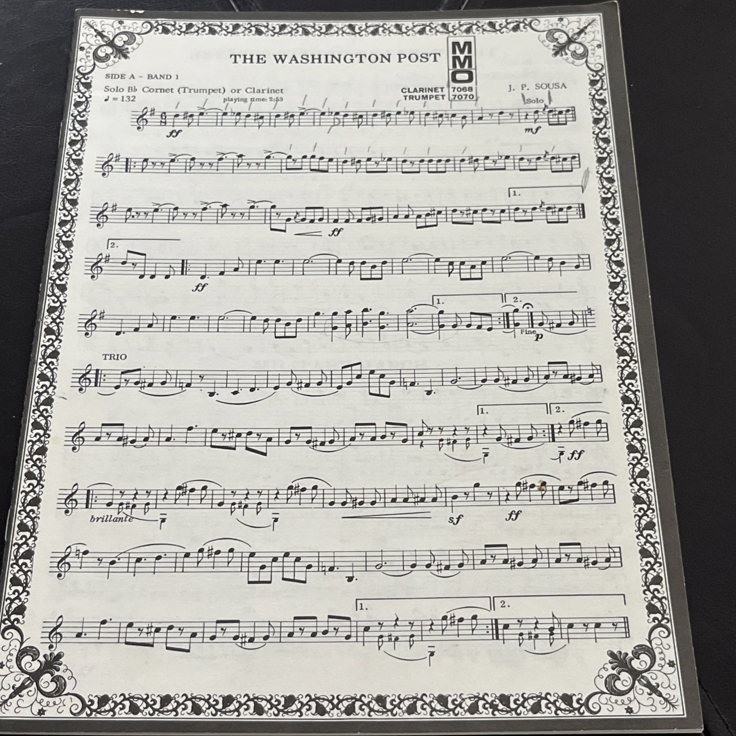 The Stars And Stripes Forever John Phillip Sousa piano sheet music Vintage 1897