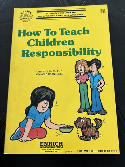 4 Books Lot Whole Child Series Self-Esteem Responsibility Discipline Climes 1980