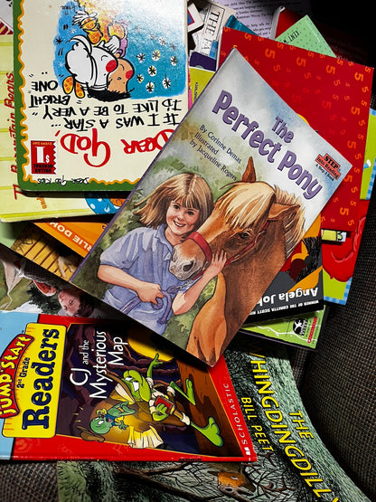 Lot of 30 kids young instant library chapter books bundle paperback - GOOD