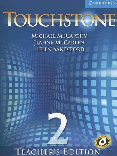 Touchstone Teacher's Edition 2 Teachers Book with Audio Cd by Michael McCarthy